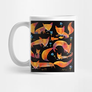 Night Time Foxes Mug